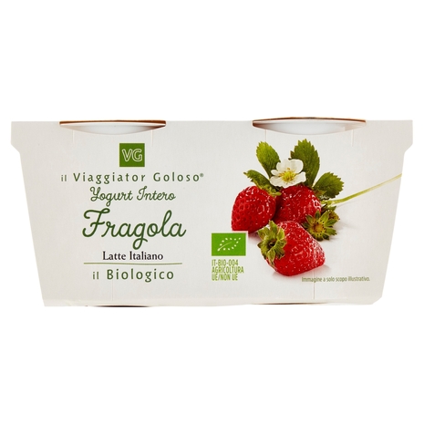 Yogurt Intero alla Fragola BIO, 2x125 g